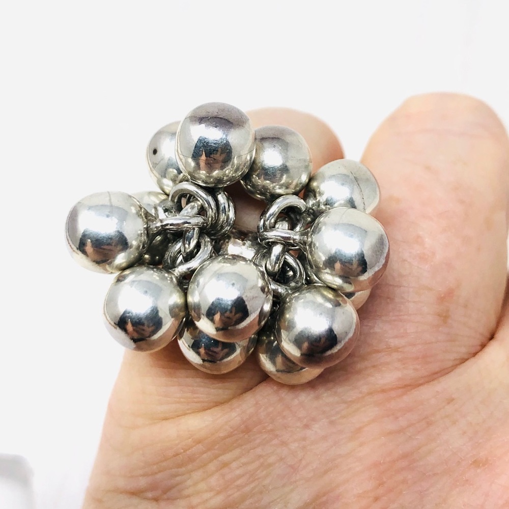Sterling Silver baubles ring, 24.5g - Picture 8 of 9